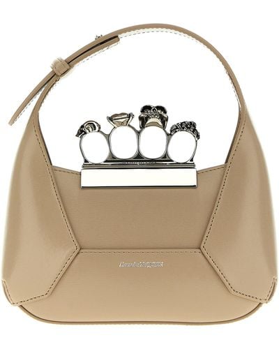 Alexander McQueen The Jewelled Hobo Mini Hand Bags - Brown