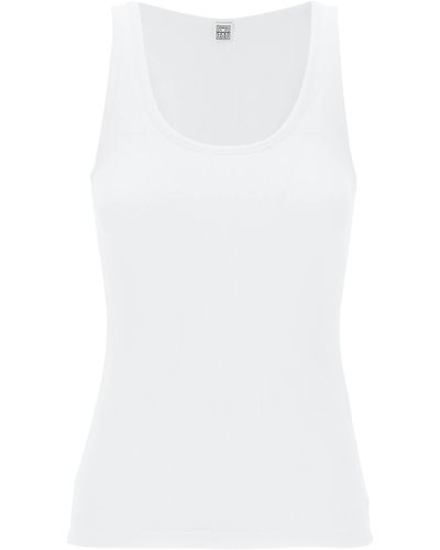 Totême Toteme "Ribbed Jersey Tank Top With - White