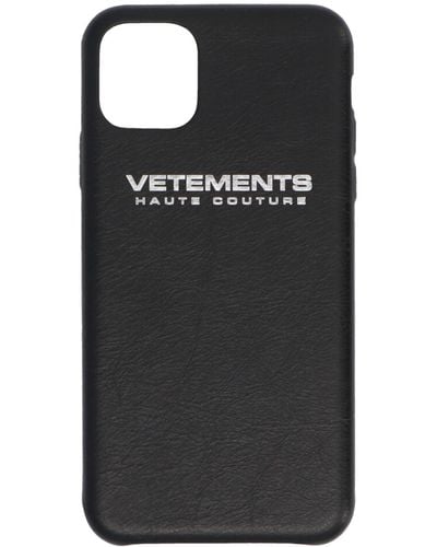 Vetements Logo I-Phone 11 Max Pro Case - Black