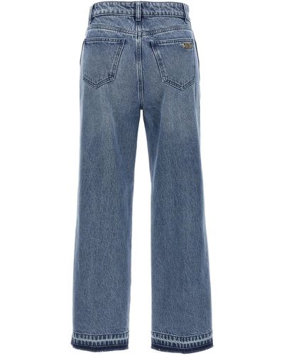 Michael Kors Crop Flare Jeans Celeste - Blu
