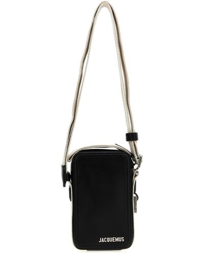 Jacquemus La Cuerda Vertical Crossbody Bags - Black