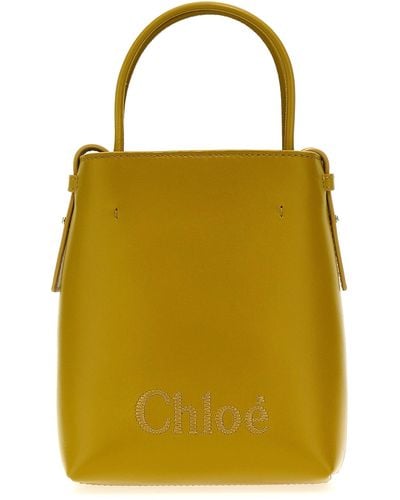 Chloé Micro Chloe Sense Borse A Mano Verde - Giallo
