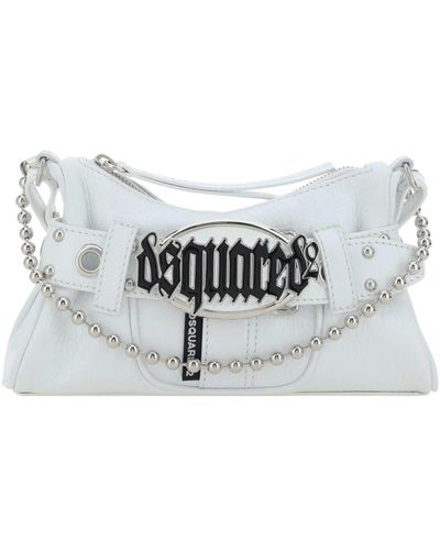 DSquared² Borsa a Tracolla Gothic Belt - Bianco