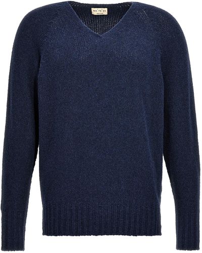 Ma'ry'ya V-neck Sweater Sweater, Cardigans - Blue
