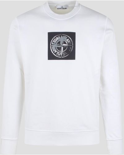 Stone Island Industrial one print sweatshirt - Bianco
