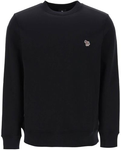 PS by Paul Smith Zebra Logo Sweatshirt With Zebra Logo - Black