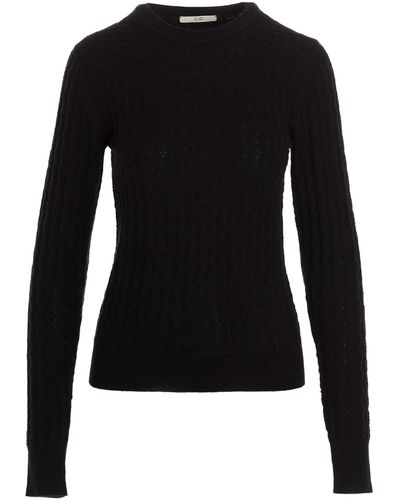 Co. Worked Sweater Sweater, Cardigans - Black