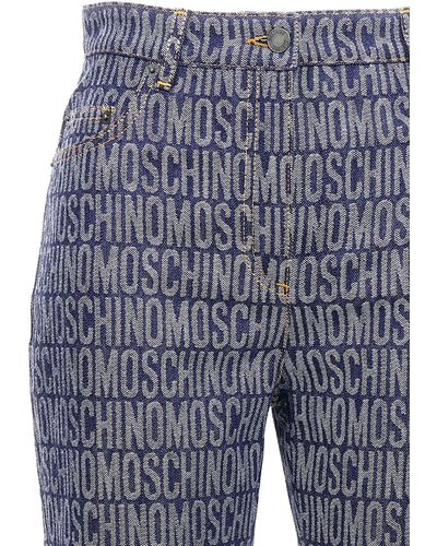 Moschino Logo Jeans Blu