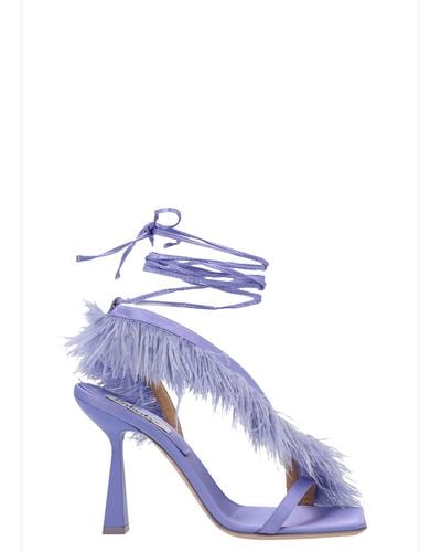 Sebastian Milano 'feather Wrap' Sandals - Blue