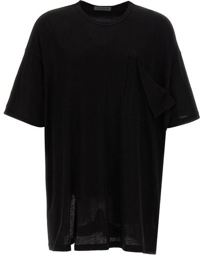 Yohji Yamamoto Unfinished Pocket T-shirt - Black