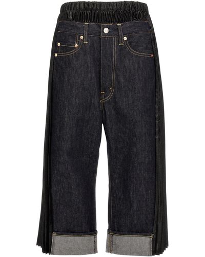 Junya Watanabe X Levi's Pleated Insert Jeans - Black