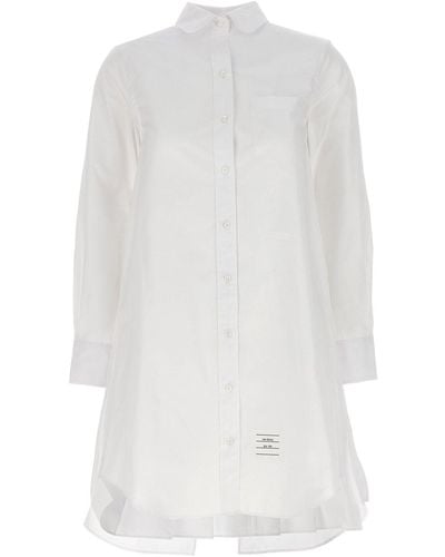 Thom Browne Shirt Dress Abiti Bianco