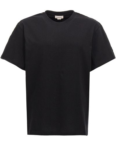 Alexander McQueen Contrast Band T-Shirt - Black