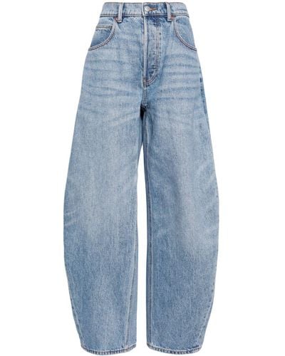 Alexander Wang Rounded Wide-leg Jeans - Blue