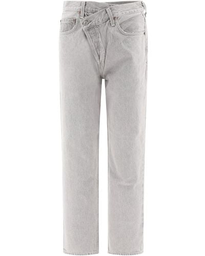 Agolde "Criss Cross" Jeans - Grey