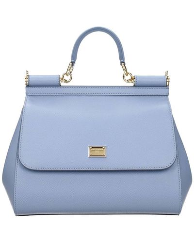 Dolce & Gabbana Dolce&gabbana Handbags Sicily Medium Leather Cornflower - Blue