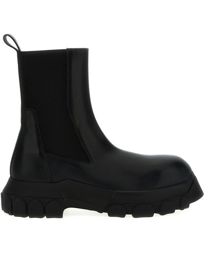 Rick Owens Beatle Bozo Tractor Boots, Ankle Boots - Black