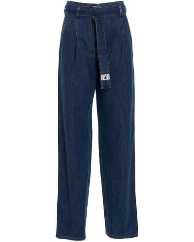 Philosophy Jeans With Front Pleats - Blue