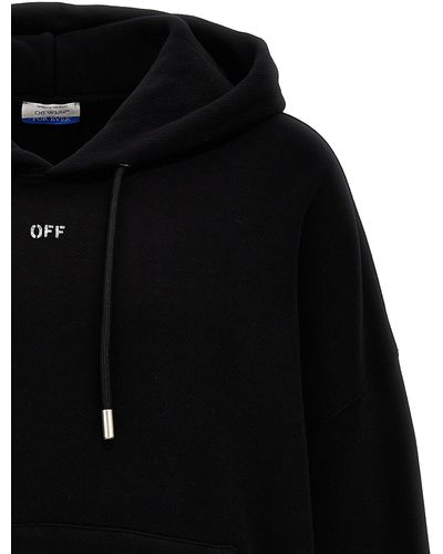 Off-White c/o Virgil Abloh Off Stamp Felpe Nero