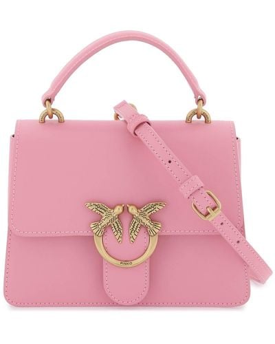 Pinko Love One Top Handle Mini Light Bag - Pink