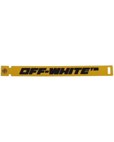 Off-White c/o Virgil Abloh Bracelets Industrial Pvc Yellow Black - Multicolor