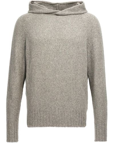 Ma'ry'ya Hooded Sweater Sweater, Cardigans - Gray