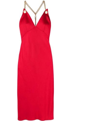 Moschino Dress With Halter Neckline - Red