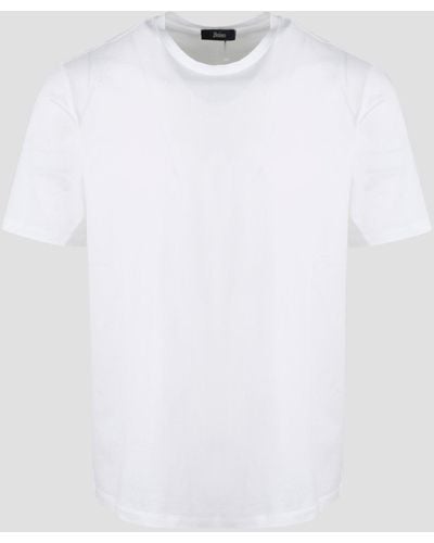 Herno Superfine Cotton Stretch T-Shirt - White