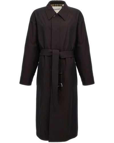 Burberry Car Coat Coats, Trench Coats - Black