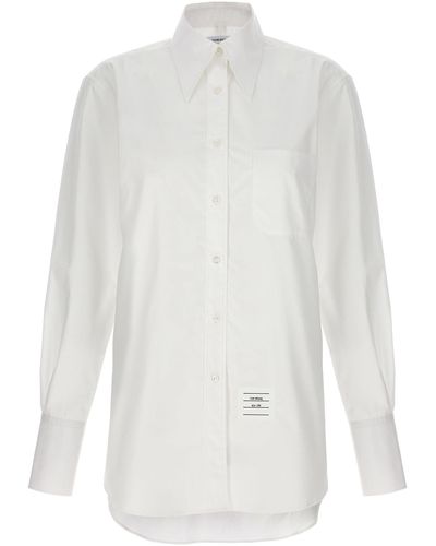 Thom Browne Exaggerated Point Collar Camicie Bianco