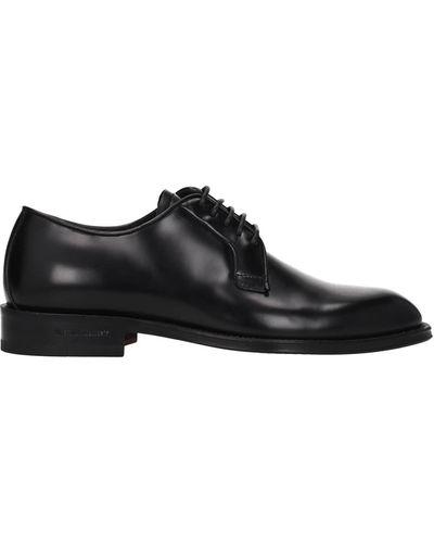 DSquared² Lace Up And Monkstrap Leather - Black