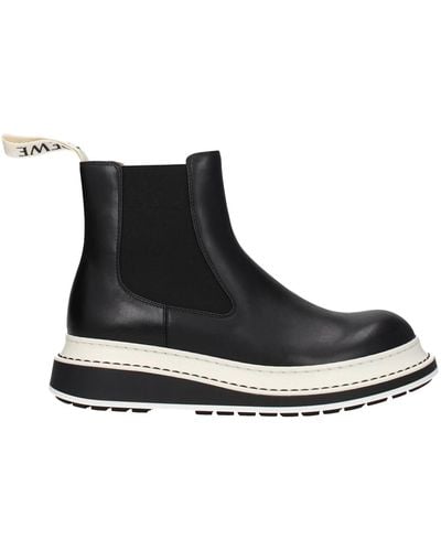 Loewe Platform Leather Chelsea Boots - Black