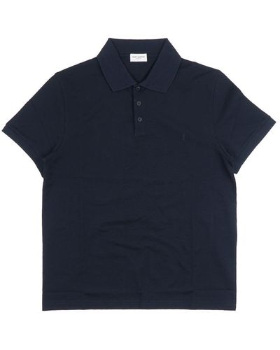 Saint Laurent T-Shirts And Polos E - Blue