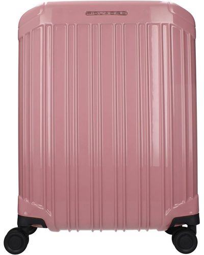 Piquadro Wheeled Luggages Cabin 31l Polycarbonate Pink
