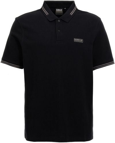 Barbour Essential Tipped Polo - Black