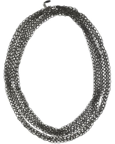 Brunello Cucinelli Collana Precious Loops - Metallizzato