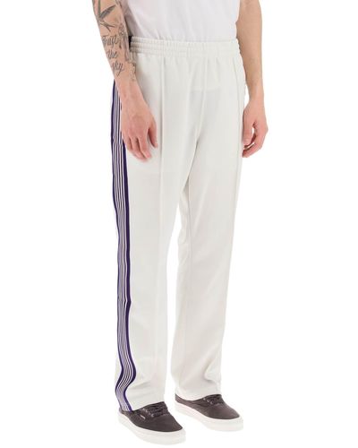 Needles 'narrow' Track Pants With Side Bands - White