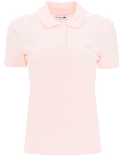 Lacoste Cotton Pique Polo - Pink