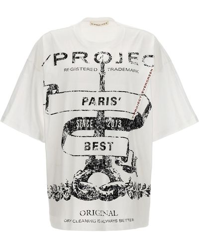 Y. Project Evergreen Paris T Shirt Bianco