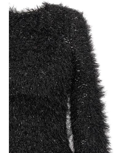 Victoria Beckham Cut-Out Lurex Sweater Maglioni Nero