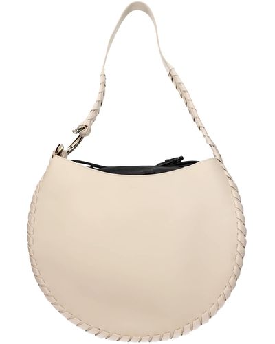 Chloé Borse a Spalla mate hobo Pelle Beige Nudo - Bianco