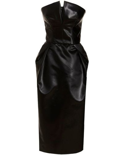 Maison Margiela Silky Satin Dress - Black