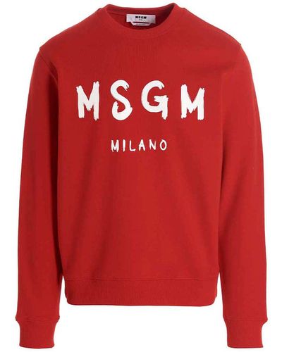 MSGM Logo Sweatshirt - Red