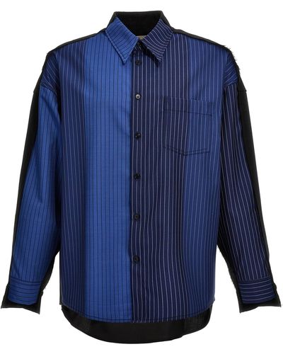 Marni Striped Shirt Camicie Blu