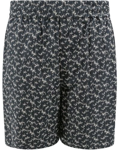 Isabel Marant 'Vataya' Cotton Bermuda Shorts - Grey