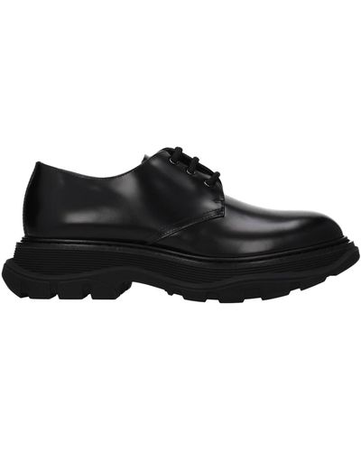 Alexander McQueen Lace Up And Monkstrap Leather Black