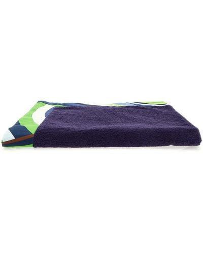 Emilio Pucci Patterned Towel Beachwear Viola - Blu