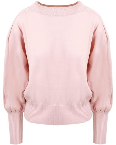 Alberta Ferretti Blouson Sleeves Sweater - Pink