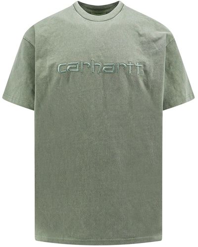 Carhartt T-shirt in cotone con effetto slavato - Verde