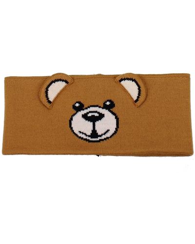Moschino Hair Accessories Wool Brown - Multicolor